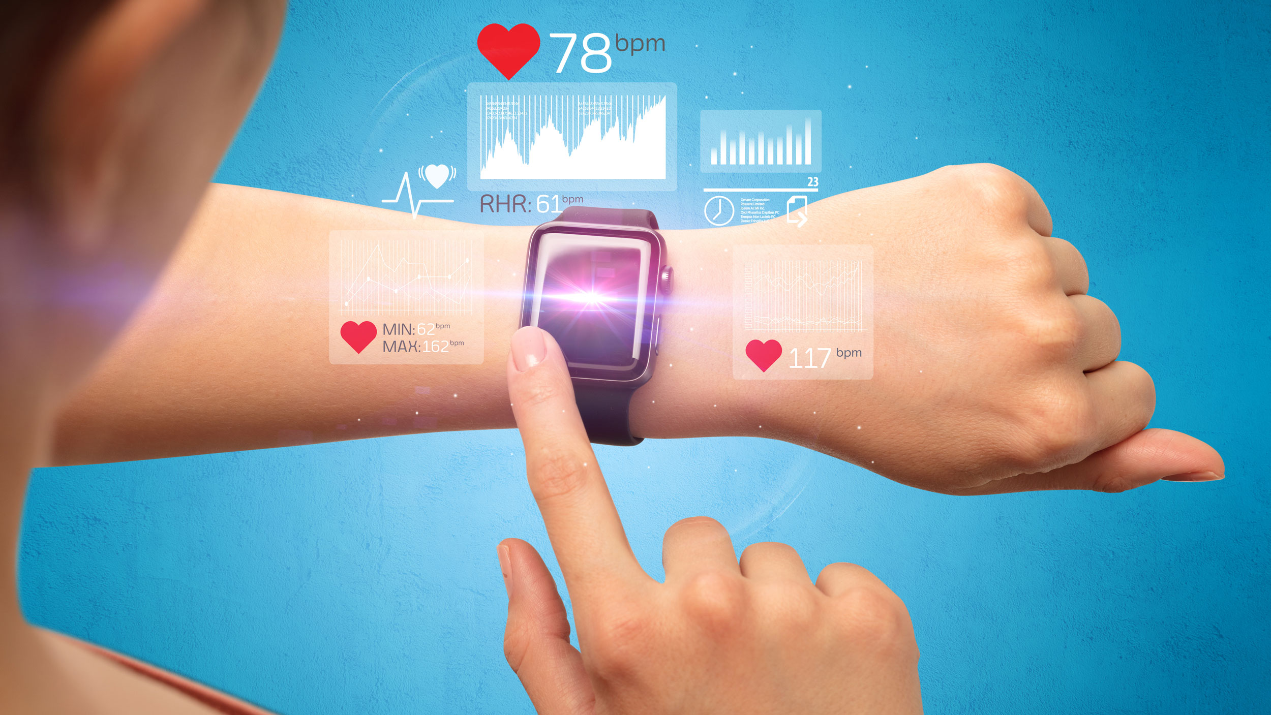 Smartwatch on wrist