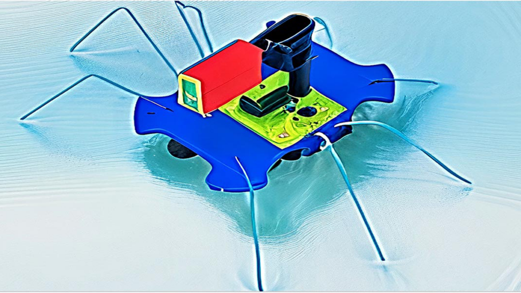 Self-powered ‘bug’ skims across water
