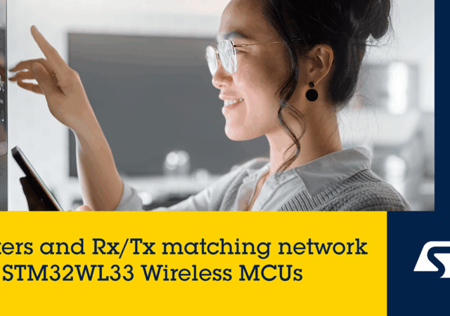 STMicroelectronics has launched a set of antenna-matching companion chips for STM32WL33 wireless microcontrollers (MCUs)