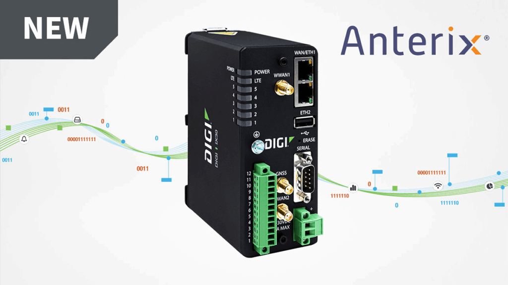 Digi International has introduced Digi IX30-0EG4, an Edge computing industrial IoT cellular router solution