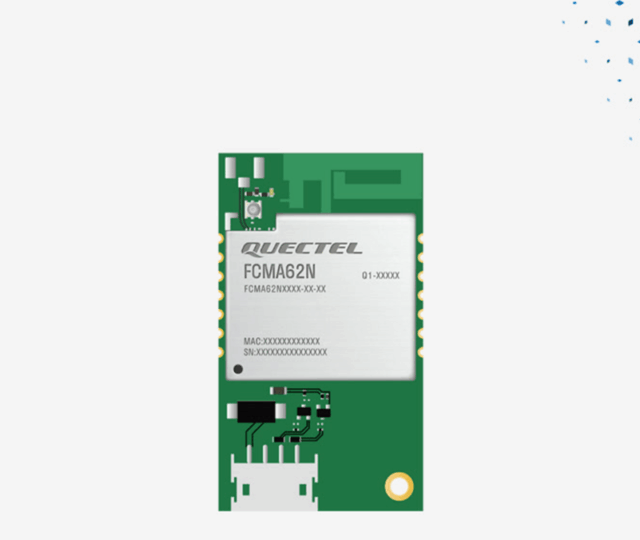 Mouser Electronics is now shipping the new FCMA62N Wi-Fi 6/Bluetooth 5.3 modules from Quectel, with an ultra-compact LCC form