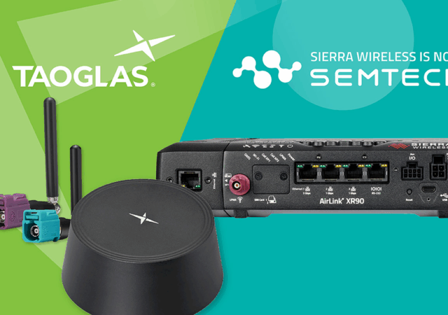 Taoglas announced a partnership with Semtech to offer a portfolio of high-performance antennas verified for use with Semtech's AirLink routers