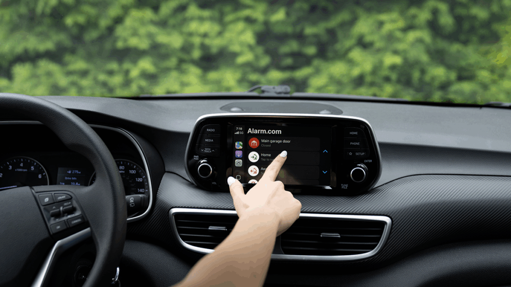 Alarm.com has announced its support for Apple CarPlay, extending customers' smart home control to their vehicle's in-built display