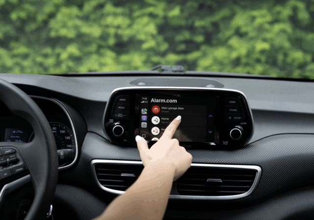 Alarm.com has announced its support for Apple CarPlay, extending customers' smart home control to their vehicle's in-built display