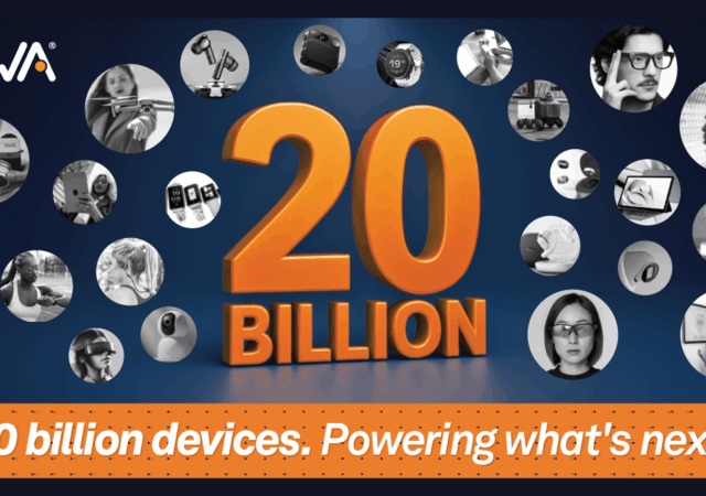 Ceva is proud to announce that it has surpassed 20 billion Ceva-powered devices shipped globally; solidifying Ceva's position as a technology provider