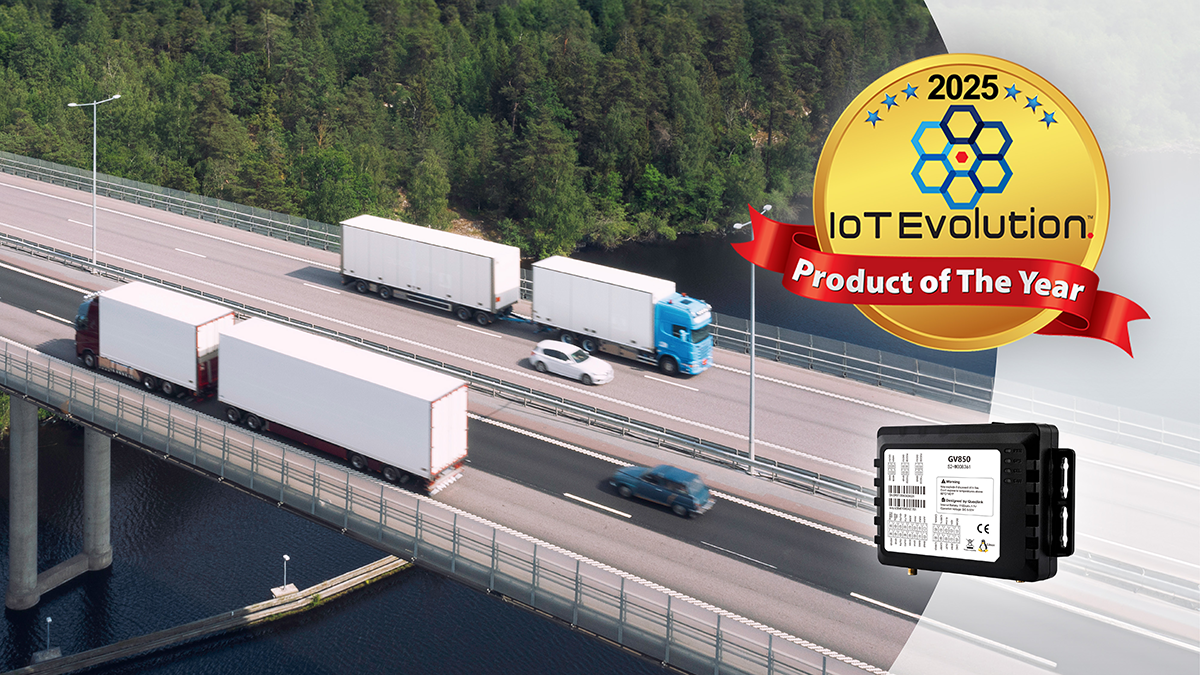 Queclink Wireless Solutions has received the IoT Evolution Product of the Year Award for its GV850 Series of high-performance tracking units