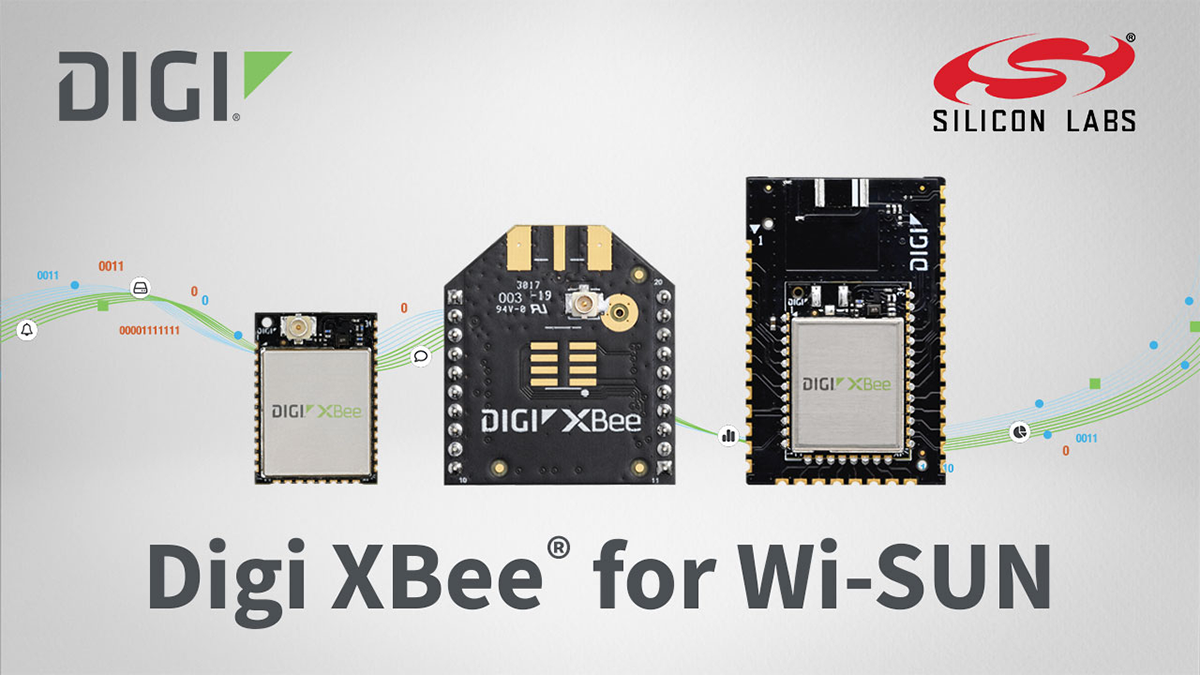 Digi International recently announced the upcoming availability of the Digi XBee for Wi-SUN solutions, to simplify and accelerate mesh networks