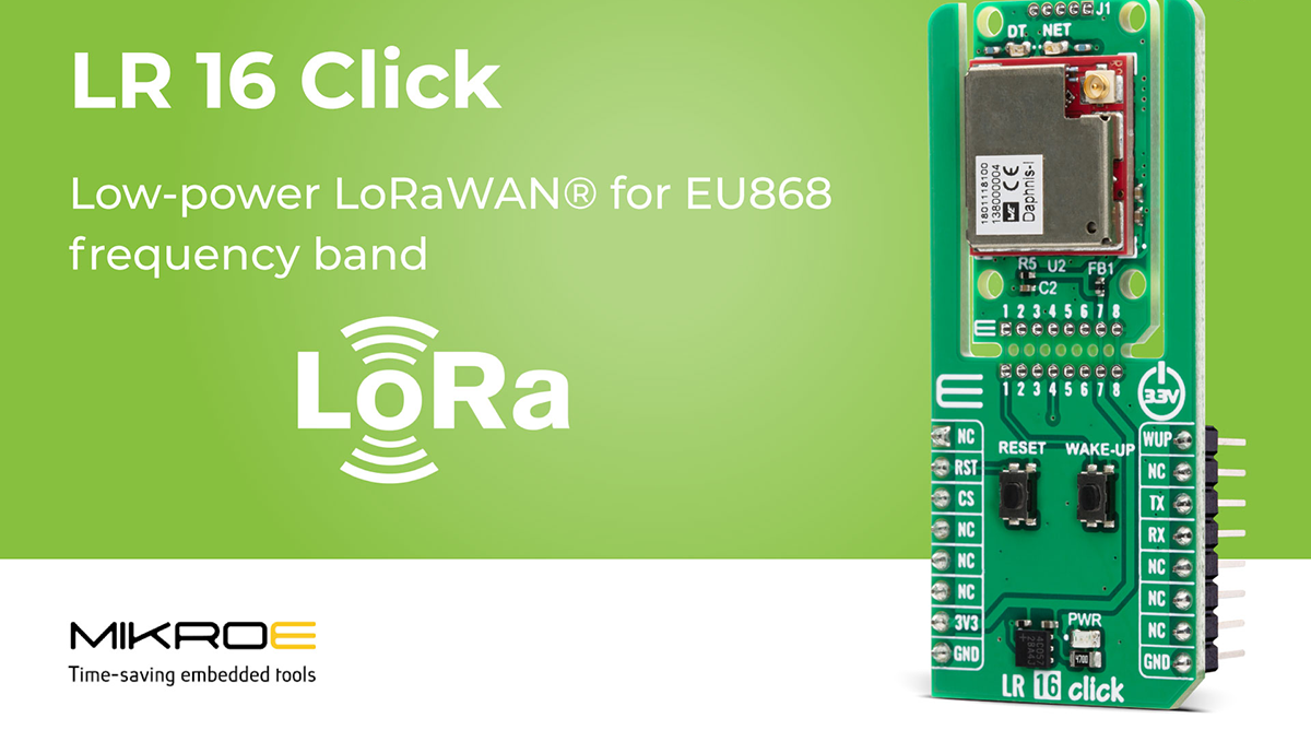 MikroElektronika (MIKROE), the Serbian embedded solutions manufacturer, has launched a new low-power wireless connectivity module aimed at accelerating the development of Internet of Things (IoT) and Industrial IoT (IIoT) applications.