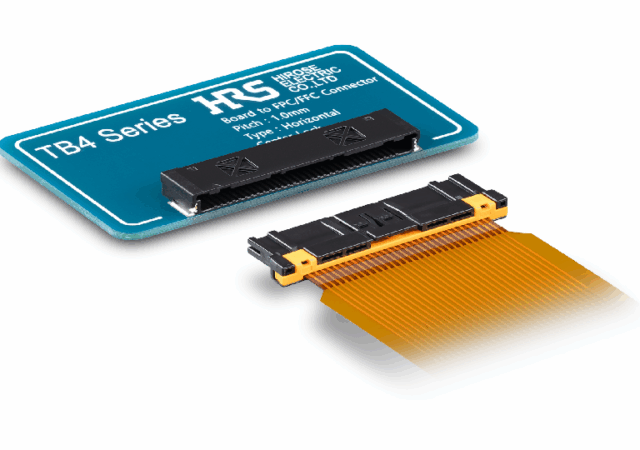 Japanese connector manufacturer Hirose Electric has unveiled its new TB4 series of two-piece FPC/FFC-to-board connectors, aimed at meeting the demanding requirements of next-generation automotive applications.