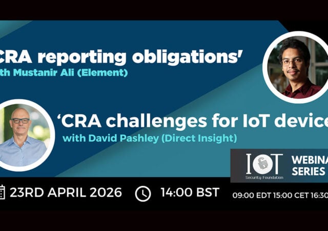 Direct Insight joins IoTSF webinar to discuss CRA challenges