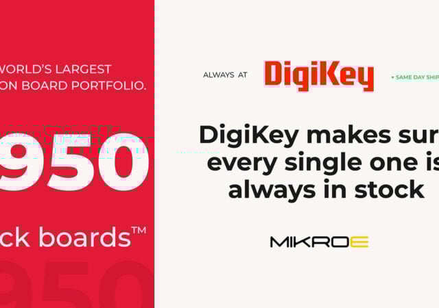 MIKROE’ Click boards now in stock at DigiKey
