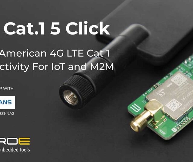 MIKROE has launched a new development board designed to help device makers add LTE Cat 1 bis connectivity to IoT applications.
