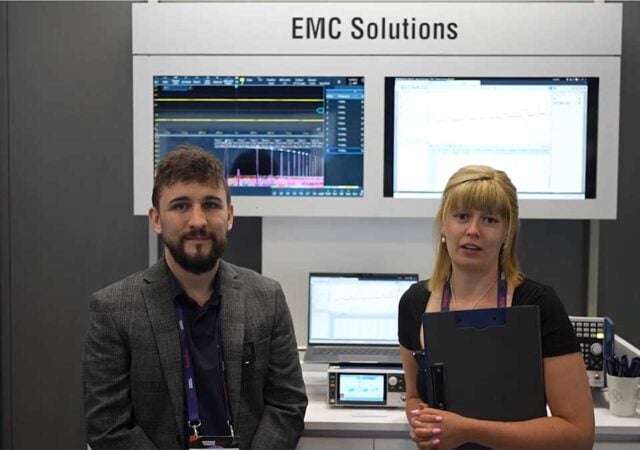 At Hardware Pioneers Max 2026, Managing Editor Paige Hookway speaks with Nathan Reeve, EMC Product Specialist at Rohde & Schwarz UK, and Nick Le Bas, Applications Engineer, about the latest trends in EMC testing, power electronics, and the company's newest measurement solutions.