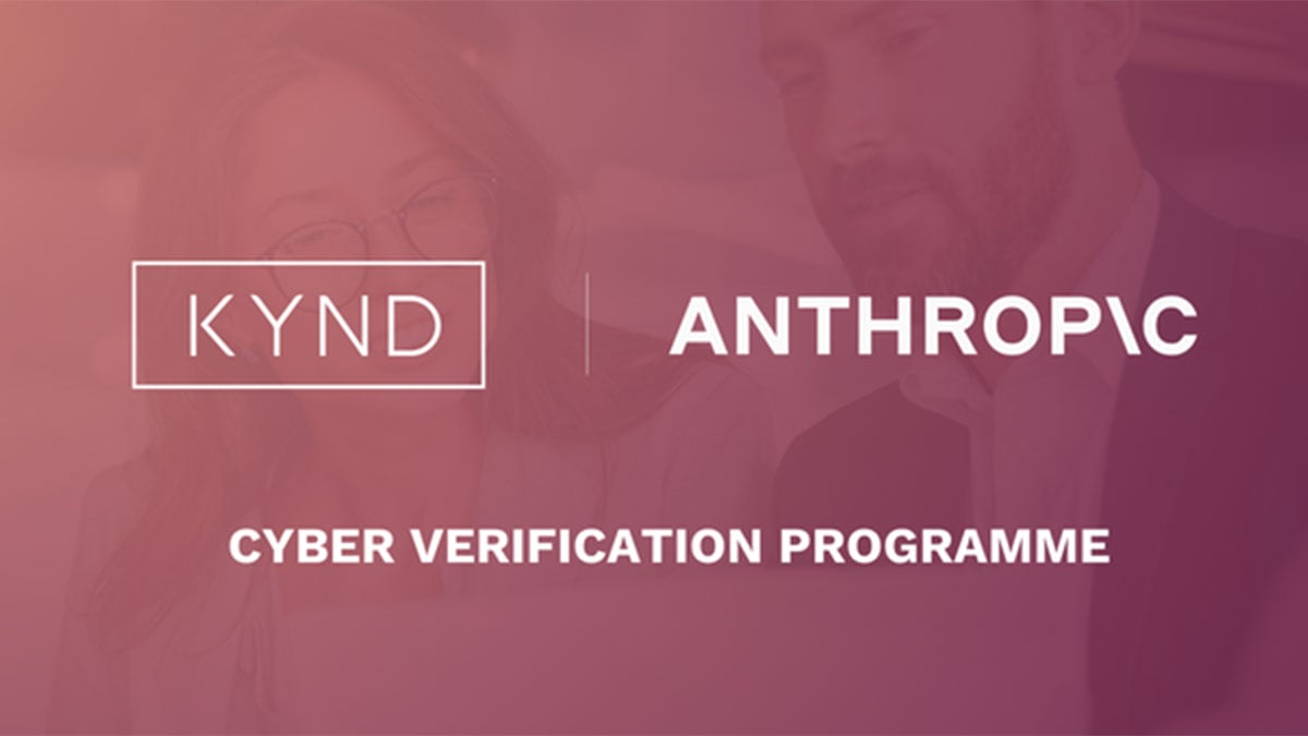 KYND joins Anthropic Cyber Verification Programme to advance AI-driven cyber risk