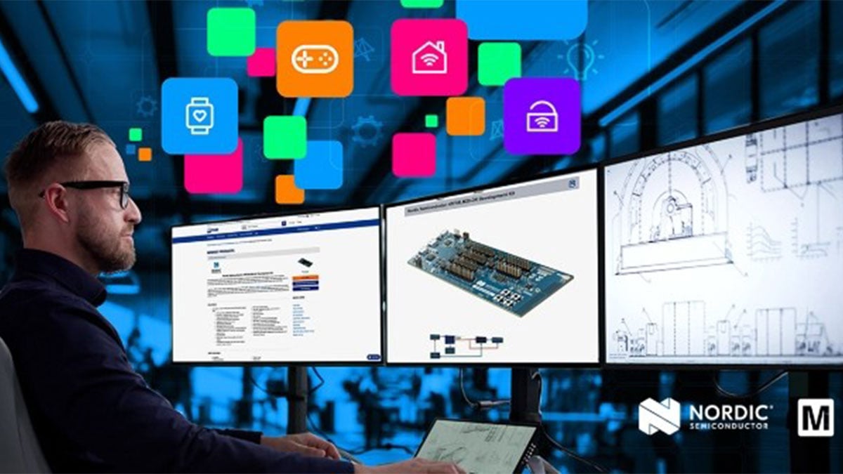 Mouser Electronics stocking newest connectivity solutions from Nordic Semiconductor