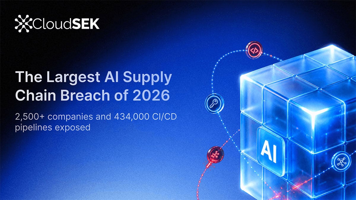 2,500+ organisations and 434,000 CI/CD pipelines potentially exposed in the largest AI supply chain breach of 2026