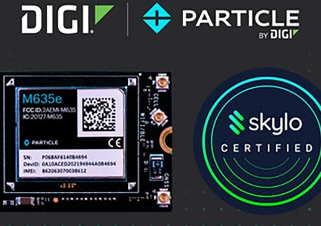 Particle by Digi has added satellite connectivity to its M635e cellular IoT module after the device received Skylo certification.