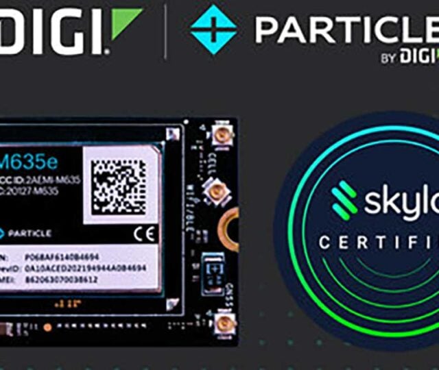 Particle by Digi has added satellite connectivity to its M635e cellular IoT module after the device received Skylo certification.