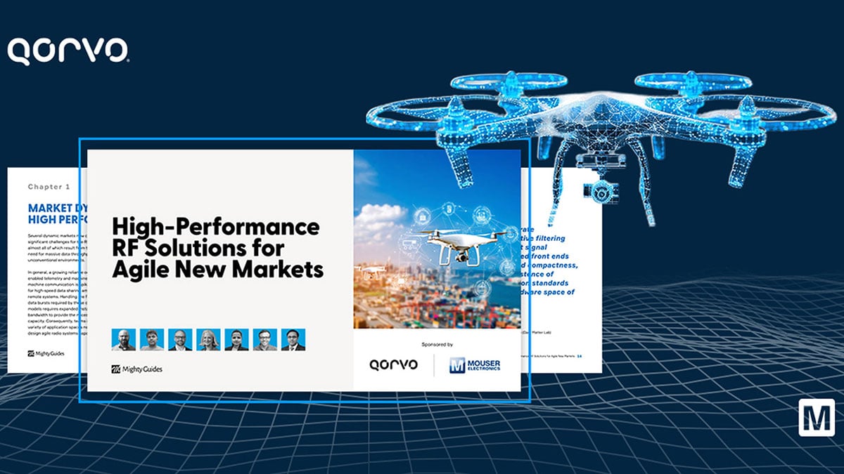 e-book on RF solutions for drones, SATCOM, and IIoT next-generation markets