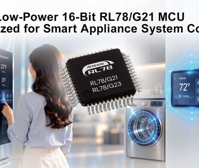 Renesas expands RL78 family for smart appliance system control
