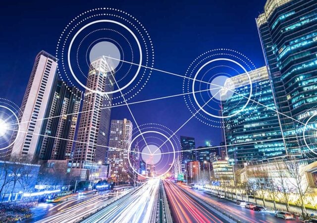 Wi-SUN mesh networking enables reliable, low-power connectivity for large-scale smart city IoT deployments.