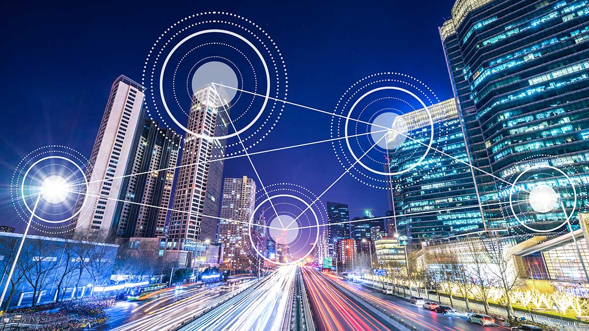 Wi-SUN mesh networking enables reliable, low-power connectivity for large-scale smart city IoT deployments.
